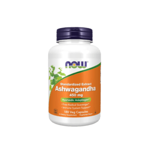 NOW Supplements, Ashwagandha (Withania somnifera)450 mg (Standardized Extract), 180 Veg Capsules