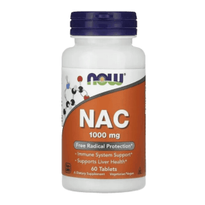 nac 1000mg 60tabl. now foods