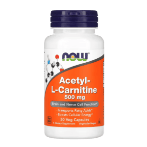 ACETYL L CARNITINE 500mg. 50caps. Now foods