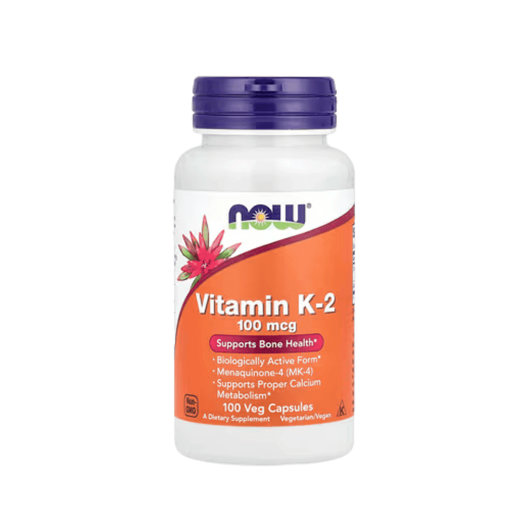 NOW Foods Vitamin K-2 100 Mcg – 250 Veg Capsules, Non-GMO, Vegan