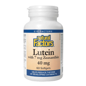 Natural Factors Lutein 40 mg with Zeaxanthin (60 Softgels)