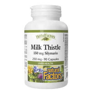 Natural Factors Milk Thistle 250 mg/150 mg Silymarin (90 Capsules)