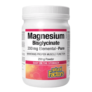 NATURAL FACTORS MAGNESIUM BISGLYCINATE PURE 200 mg (290 g)