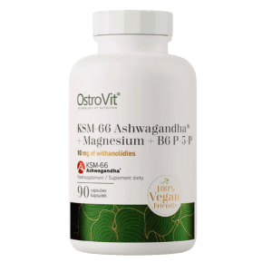 OstroVit KSM-66 Ashwagandha® + Magnesium + B6 P-5-P (90 Veg Capsules)