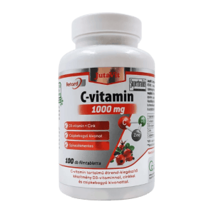 JutaVit Vitamin C 1000 mg + D3 + Zinc tablet (100 Tablets)