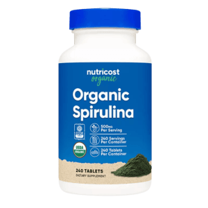 Nutricost Organic Spirulina (240 Tablets)