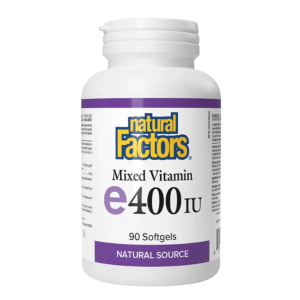 Natural Factors Mixed Vitamin E Natural Source 400 IU (90 Softgels)