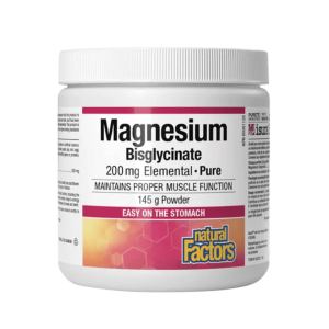 Natural Factors Magnesium Bisglycinate Pure 200 mg (145 g)