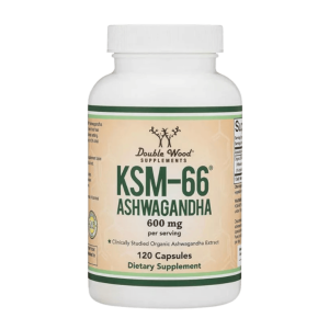 Double Wood Supplements KSM-66 Ashwaganda 600 mg (120 Capsules)
