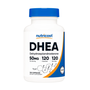 DHEA 50mg, 120 Capsules - Gluten Free, Soy Free, Non-GMO, Supplement