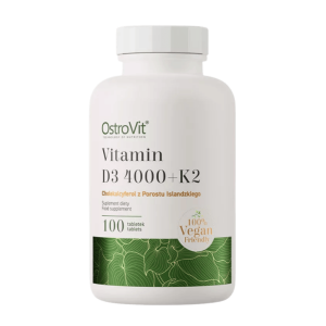 OstroVit D3 4000 IU + K2 VEGE (100 Tablets)