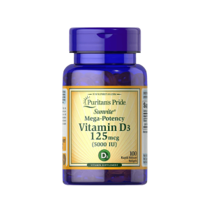 Puritan's Pride Vitamin D3 5000 IU (100 Softgels)