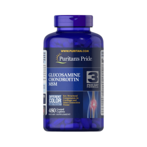 Puritan's Pride Double Strength Glucosamine, Chondroitin & MSM (480 Caplets)