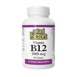 Natural Factors Vitamin B12 1000 mcg (90 Tablets)