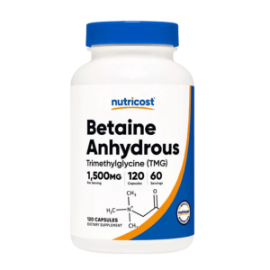 Nutricost Betaine Anhydrous (TMG) Capsules (120 Capsules)