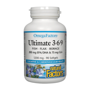 Natural Factors Ultimate 3-6-9 – 1200 mg (90 Softgels)