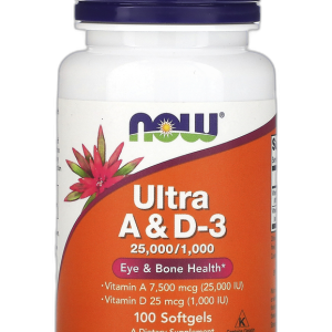 A & D3 25000/1000IU 100softgels