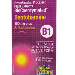 BioCoenzymated Benfotiamine • B1 plus Sulbutiamine 60
caps