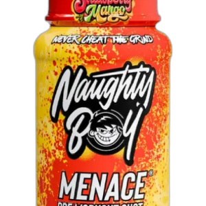 Naughty Boy Menace Preworkout Shot Strawberry Mango